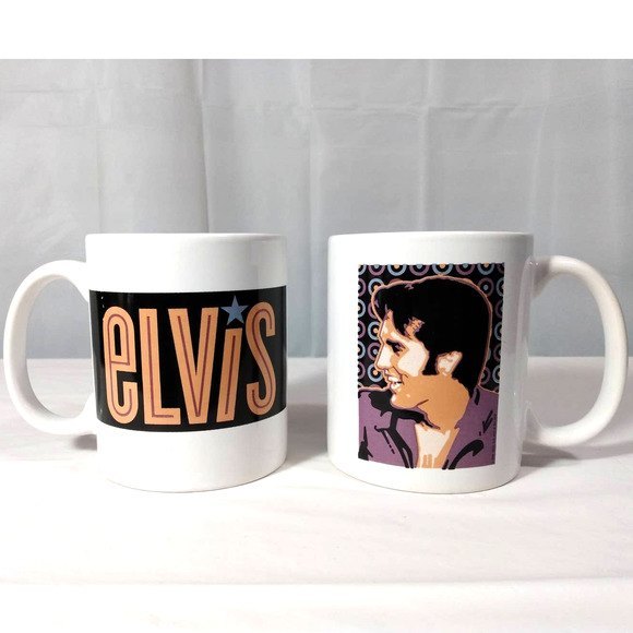 ELVIS Mugs | Two Matching | Never Used | Free USA Shipping